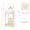 Kate Aspen&#xAE; Marrakesh LED Vintage Decorative White Lantern, 2ct.